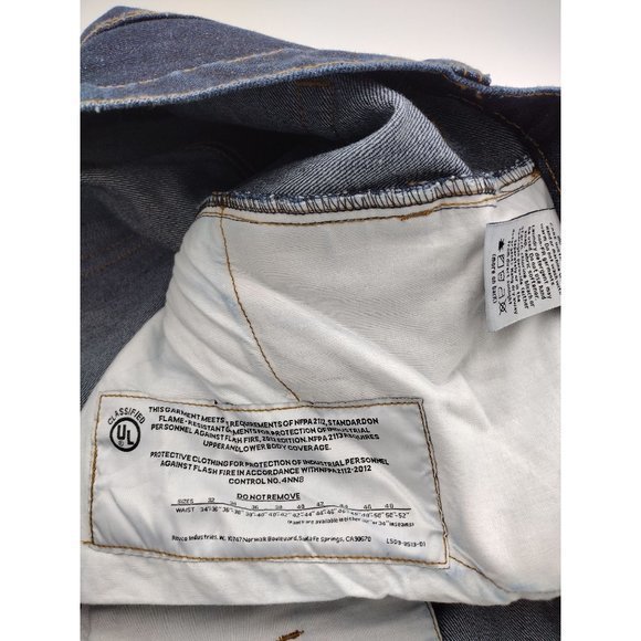 BLACK‎ STALLION FLAME-RESISTANT DENIM JEANS, NFPA 2112 (40x34) - Picture 7 of 8